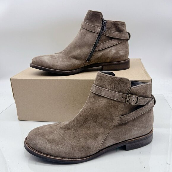 Paul Green Reeve Booties Ankle Boots Earth Soft Brown Suede UK 6 US 8.5 NEW $535 - Picture 3 of 12